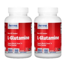 Jarrow Formulas L-glutamine 자로우 포뮬러스 엘 글루타민 1000mg 100정 2팩