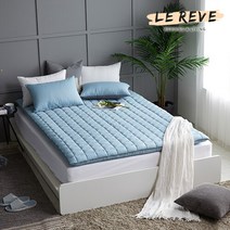 [르헤브] 클린 에어스킨 누빔 요커버(퀸), 그레이