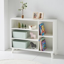 데코라인 블록 1000 복합교구장 3단책장 선반 장난감 진열 정리장, 화이트