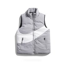 누빔 경량 패딩 조끼 남성 39가을과 겨울 퍼 다운 코튼 조끼 캐주얼 민소매 재킷 겉옷