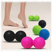 싱글 마사지볼 땅콩볼 라크로스볼 지공 스트레칭볼 셀프, 2-3)땅콩마사지볼(그린)