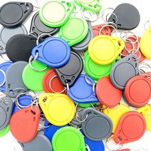100 피스 재기록 UID 태그 13.56MHz RFID 태그 UID Keyfobs 재기록 가능 0 블록 복사기 라이터 복사기 복사 Miaf 카드 UID 태그 재기록, Green