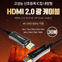 Coms HDMI 2.0 리피터 광케이블 100M CB560