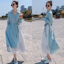 패션라인 BL6679_앙투 원피스/프릴/쉬폰/롱원피스