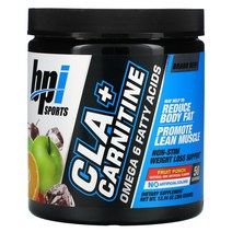 BPI Sports CLA + 카르니틴 과일 펀치 350g(12.34oz)
