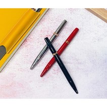 부드러운 필기감 디자인 예쁜 볼펜 1.0mm 독특한 고급 귀여운, 화이트립