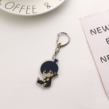 체인소맨 키링 Kawaii Pochita Denji Anime Keychain Women Chainsaw Man Acrylic Key Chain Men Bag Pendant Rin, [05] E Hayakawa Aki