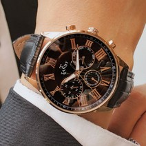 탠디 남성용 멀티펑션 가죽시계 1712