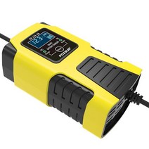 배터리충전기자동차 배터리 충전기 12V 2A 오토바이 지능형 LCD 납산 수리 다목적, 01 US Plug