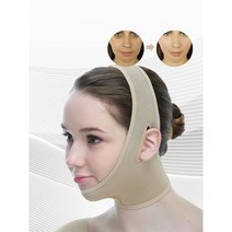 M29 사각턱관리 얼굴 밴드 얼굴 볼살 턱 땡기미, 슬림(편안한압박), 블랙, L