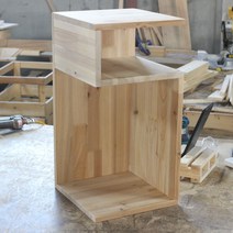 삼나무18t 쇼파사이드테이블 300x318x600mm 침대