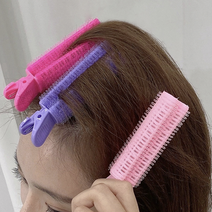뿌리 볼륨 집게 앞머리 헤어구르프 올리브영 뿌리볼륨집게 모류교정 미용실 뿌리펌 셀프뿌리펌 구루뽕 앞머리교정 물결펌 가르마 충전식헤어롤 구르브 구루뿌 셀프파마 그루프 여신앞머리 앞머리그루프, 베이비핑크(b)