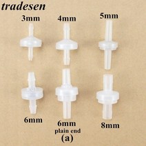 유압밸브 블록 고압 외부 편도 밸브 플라스틱 체크 밸브 호스 파고다 커넥터 가스 공기, 외경 8mm