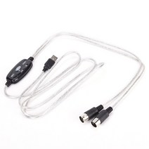전자악기 기타용품 전자오르간 MIDI 인터페이스-USB 케이블 변환기 커넥터 PC-신디사이저 음악 키보드 악, 한개옵션0