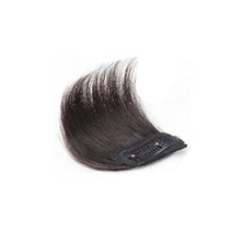 마녀플랜트 여성 똑딱핀 부분 가발 정수리뽕 옆머리 볼륨 가발, 다크브라운10cm