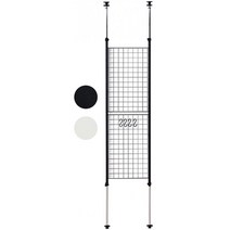 YAMAZEN [Yamazen] 구조화 된 파티션 너비 45cm 메쉬 높이 조정 (166.5-295.5cm) 조정자 벽 대여 스토리지 조립 제품 블랙 SP-45 (MBK), 상품명참조