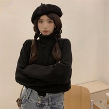 280 데님가을모헤어루즈핏폴라티 여레깅스룩