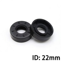 고무와셔 오링 실리콘 구리 스텐 id 22mm nbr 니트릴 고무 샤프트 오일 씰 tc-223235384042454748505257810 니트릴 더블 립 오일 씰, 22x52x10mm, 10개