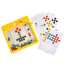 5살아이 집중력쑥 색깔인지 자석구슬옮기기 두뇌발달 어린이집교구 자석교구 유치원생 홈스쿨링 홈스쿨 IQ