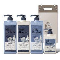 [밀크바오밥] 세라 헤어&바디 4종 선물세트 +쇼핑백M, 상세 설명 참조, 4세트, 상세 설명 참조