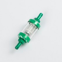 오토바이 에어 필터 판매 8mm/0.31 "CNC 알루미늄 합금 유리 오토바이 가스 연료 가솔린 오일 필터 모, 06 green