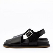 BUTTERO 부테로 T-STRAP IS_B10291AA_03 - 블랙 레더