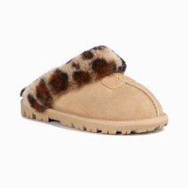 호주 오즈웨어 코케트 레오파드 프린트 여성 털슬리퍼 OB114 II L