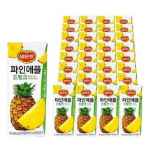 델몬트 드링크 파인애플 190ml X 32개 과즙음료 팩음료 음료수 착즙주스 파인애플맛 델몬트주스