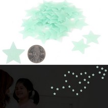 50p 천장 야광별 스티커 여자 아이방 꾸미기 아기방 인테리어 별장식