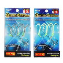 백경 콰트로 서포트훅 (니켈/야광) BK-226 BK-227 갈치지깅훅 어시스트훅, 1개