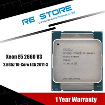 사용 인텔 제온 E5 2660 V3 프로세서 SR1XR 2.6Ghz 10 코어 105W 소켓 LGA 2011-3 CPU 2660V3