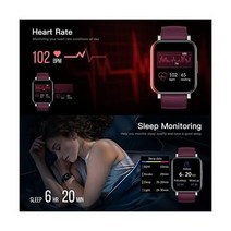 EURANS Smart Watch 41mm Full Touchscreen Smartwatch Fitness Tracker with Heart Rate Monitor SpO2 IP6, 41mm_Purple