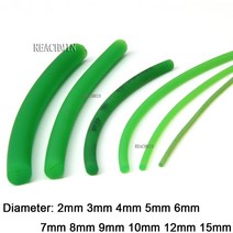 컨베이어 벹트 밴드 부품 소품 장비 녹색 폴리우레탄 벨트 직경 pu 라운드 드라이브, 직경 10mm, 3미터
