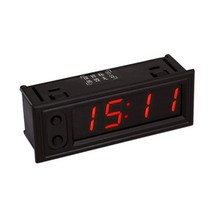판매 3 in 1 5-50v diy 자동차 디지털 시계 온도 배터리 전압 디스플레이 자동 수면 디밍 백라이트 모니터 패널 미터, 빨간색