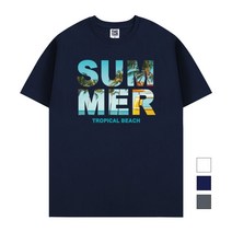 더팀 썸머 남여공용 빅사이즈 20수 반팔 티셔츠 4컬러