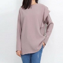[네오쿠비카] 빅사이즈 언발란스 프릴 블라우스 NB385