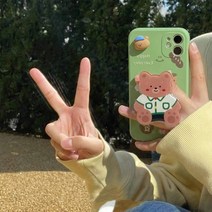 명품 귀여운 에폭시 강아지 곰돌이 하리보 탈부착 아이폰 핸드폰 그립톡 거치대 핑거링, 5. 바캉스 오리