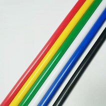 POM 레드 블루 옐로우 그린 스틱 폴리옥시메틸렌 50cm, 01 Yellow_07 2개 50cm dia.25mm