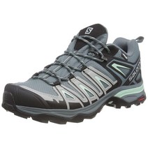 Salomon X Ultra Pioneer AERO 여성용 하이킹 슈즈 트레일 러닝용 오일 그린/캐스터 그레이/암파로 블루 235mm(6.5 EU) 오일 그린/캐스터 그레이