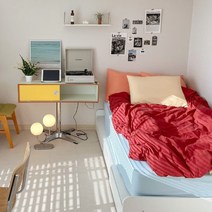 트루베퍼니처 플랫 무헤드 수납침대 프레임 Q, 화이트+그레이
