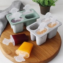 바보사랑 파스텔 실리콘 샤베트 몰드 4구 (3color).체리하우스, 상세설명 참조, 그레이