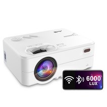 아트리 인조이 2 HD 와이파이 블루투스 5500L 프로젝터 스마트폰 스크린 미러링 포함 화이트