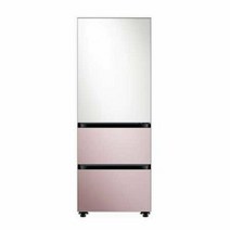 [하이마트] 삼성 비스포크 3도어 김치냉장고 RQ33A74B1AP (313L 글램 화이트 글램 핑크 1등급)