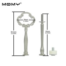 케이크도구 꽃 독특한 새로운 디자인 패션 도매 웨딩 금속 미니 2 계층 황금 케이크 스탠드 핸들 및 피팅 스파츌라 돌림판