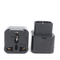 타워 멀티탭 짧은 범용 블랙 화이트 10A CE EC320 UPS PDU C14 전원 콘센트 변환 커넥터 컴퓨터 데스크탑, 한개옵션1, 01 WHTE