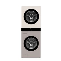 [하이마트] LG 워시타워 오브제 컬렉션 세탁기(25kg)＋건조기(20kg) 세트 W20REM (드럼-네이처 클레이 브라, 단품없음