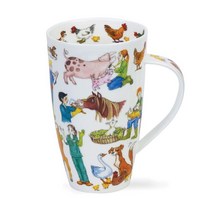 두눈 헨리 본 차이나 머그 컵 파머시 동물농장 600ml 1 개 Dunoon Henley Bone China Mug