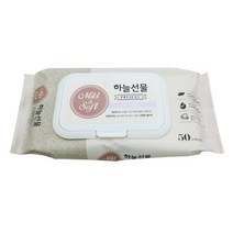 하늘선물 물티슈 캡형 50매, 단품