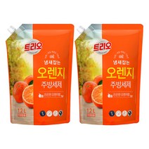 애경 트리오 오렌지 주방세제 1.2L, 2개