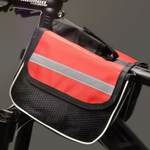 자전거삼각가방 다이소 자전거 프론트백 안장백 렉가방 미니벨로핸들 가방 A02, 색상-블랙